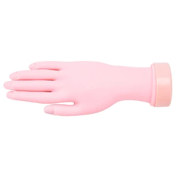 

Nail Art Practice Hand Model Flexible Movable Soft False Fake Hands for Nail Art Training Display Model Manicure Tool