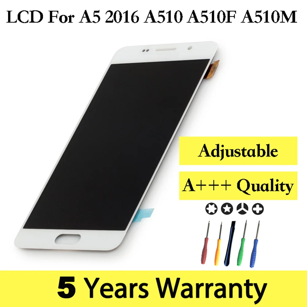 

TFT New Lcd For Samsung A5 2016 A510F Display Adjustable Screen A510FD A510M Display For Samsung Galaxy A5 2016 A510F Assembly