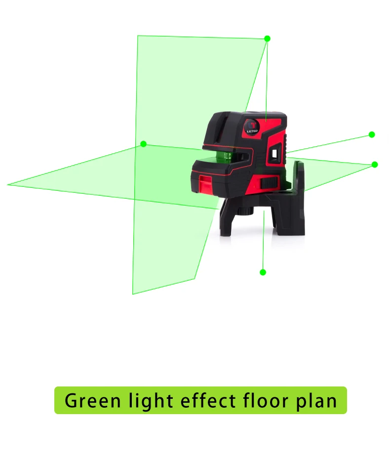 Leter Автоматическая самовыравнивающая 2 линии 5 точки 1V1H лазерный уровень LT-602 зеленый лазерный уровень