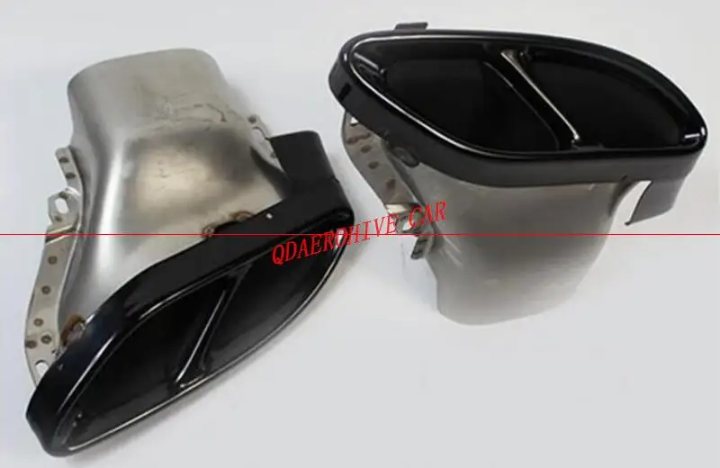 Выхлопные трубы QDAEROHIVE задние наконечники для Mercedes Benz W205 C180/C200/C250/C300/C450 AMG 2015