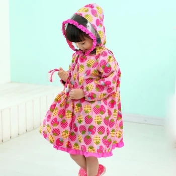 

Rain gear Waterproof Children Girl Rainsuit Coat Female Ponchos Rain Suit Rain Chubasquero Mujer Rainsuit Overall 5R107