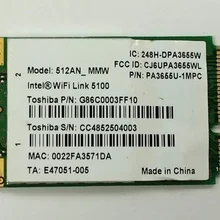 Ssea Беспроводной карты для Intel WiFi Link 5100 Mini pci-e карты 512an 300 Мбит/с 802.11 abgne