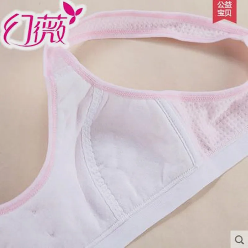 KaQI Young Girl First Bra Thin Cup Cotton Training Bra With Matching Pants  Underwear Sets KS336