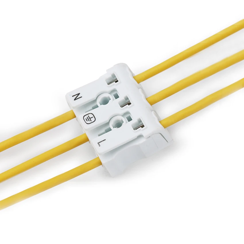 

3pc Connectors Electrical Cable Clamp Terminal Block Connector LED Strip Light Quick Wire Connecting 0.75-2.5 square hard wire