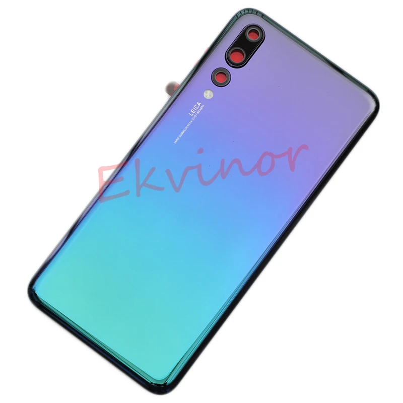 Материал стекло задняя панель дверь для huawei P20 pro задняя крышка батарейного отсека чехол с камерой Запчасти для объективов