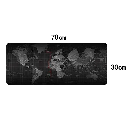 Горячий резиновый большой игровой коврик для мыши 90x40 см карта мира компьютерный стол коврик для мыши XXL Нескользящая клавиатура длинный коврик для мыши World of tanks - Цвет: 70 x 30 cm