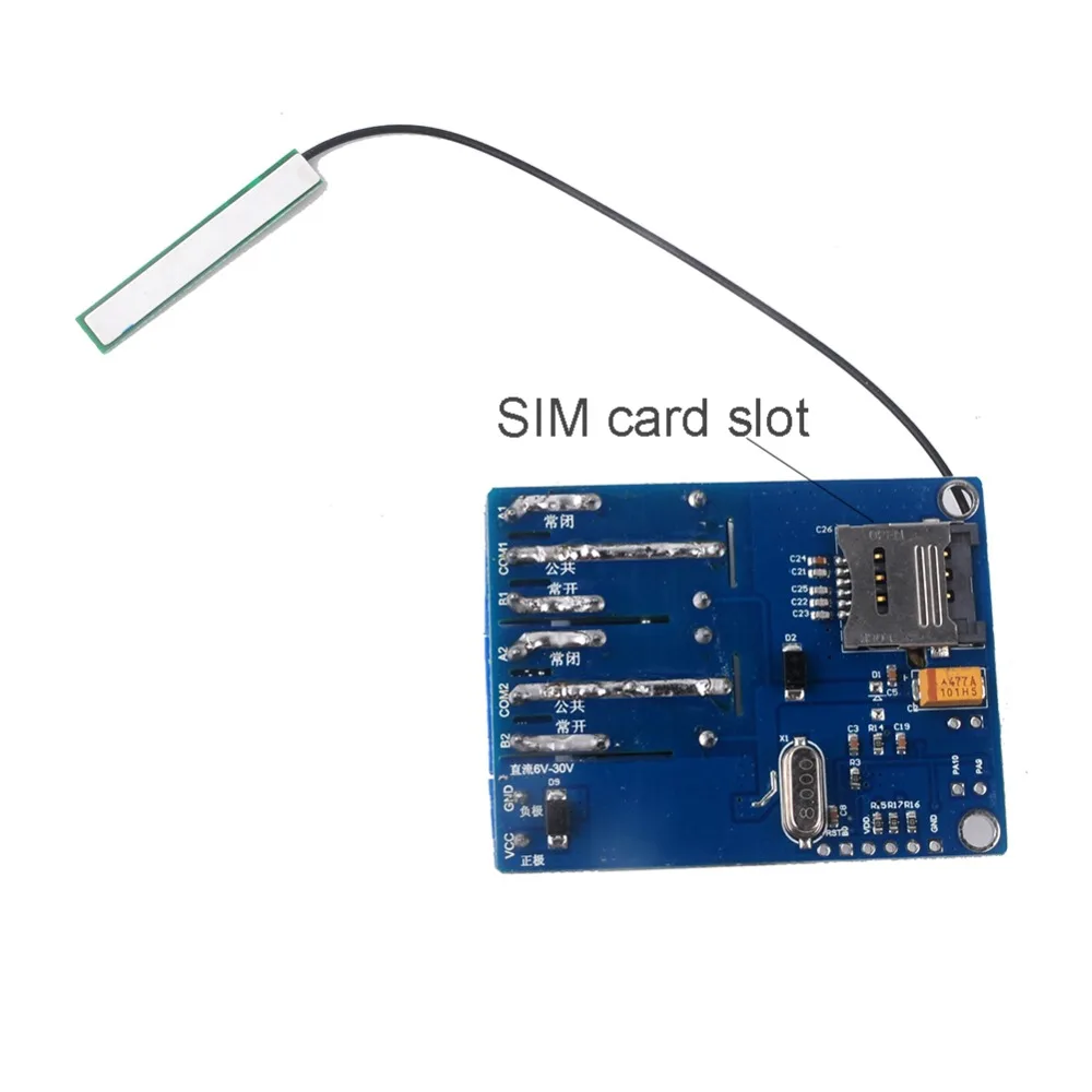 Aihasd Modulo relè a 1 Canale SMS gsm Telecomando Interruttore SIM800C STM32F103CBT6 per Pompa di Ossigeno a Effetto Serra