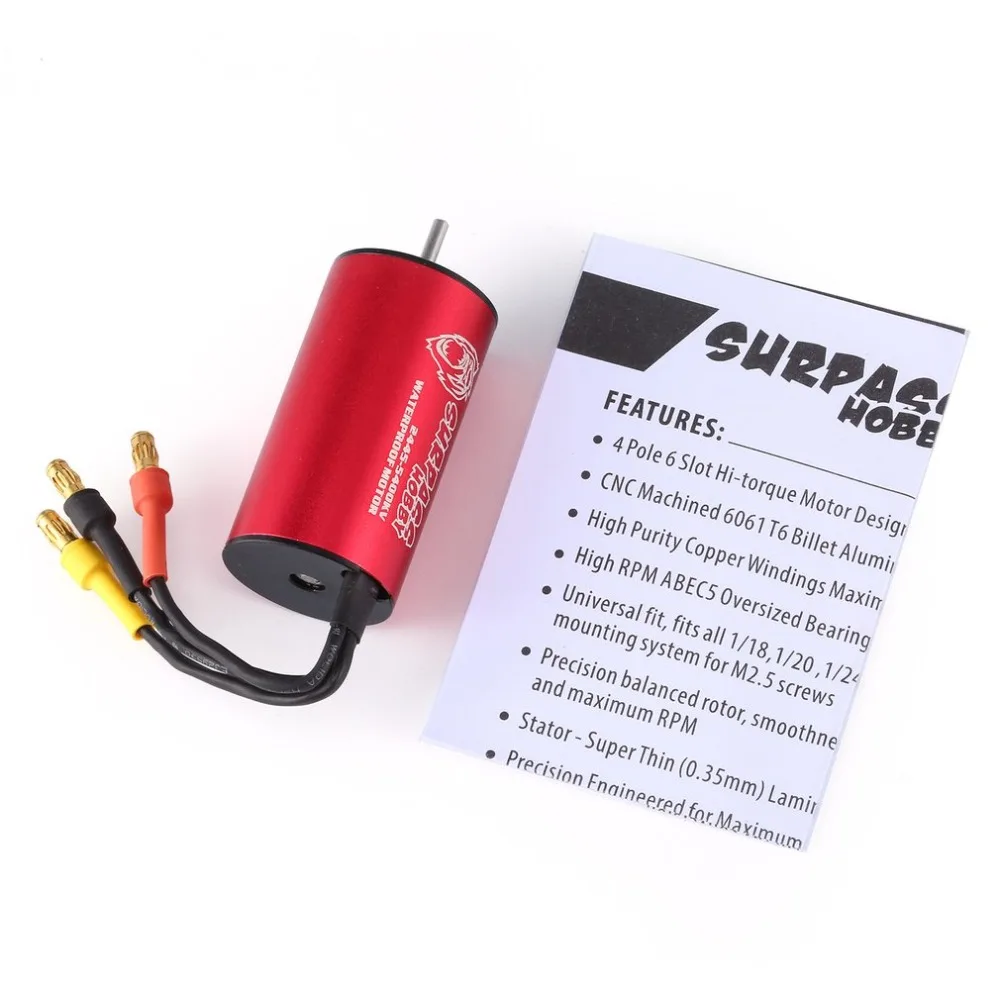 SURPASSHOBBY KK 2445 6080KV 3000KV бесщеточный мотор 2 S для Traxxas/HSP 1: 16RC Дрифт Гонки скалолазание