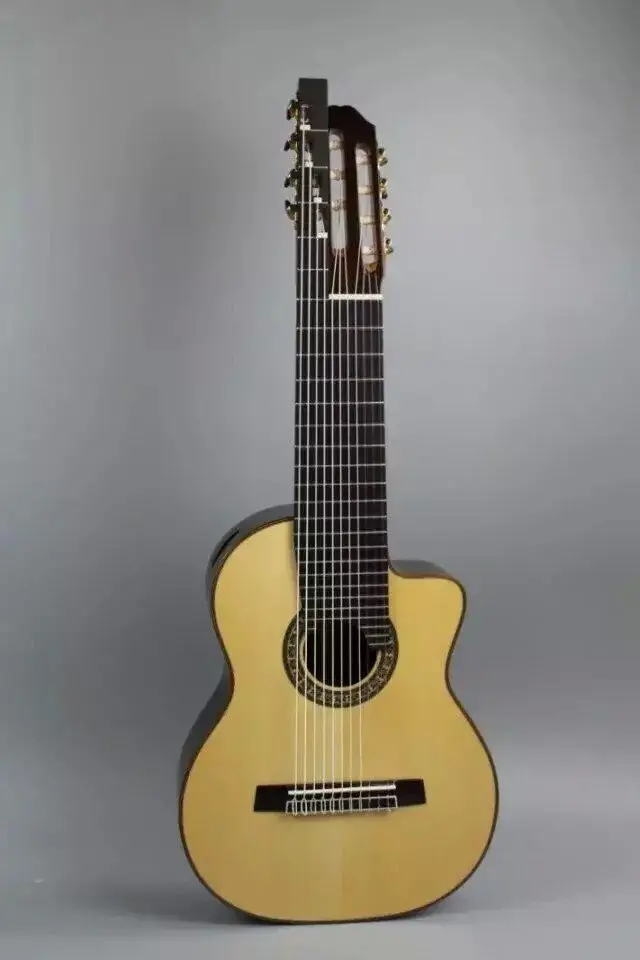11 string classic guitar with free hard case-in Guitar