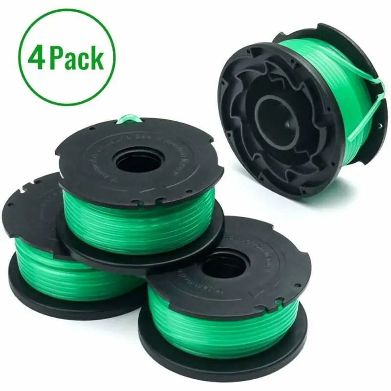 

4x Spools With Lines Replacement For Black & Decker GH3000 Auto Feed String Trimmer Tool Parts Accessories
