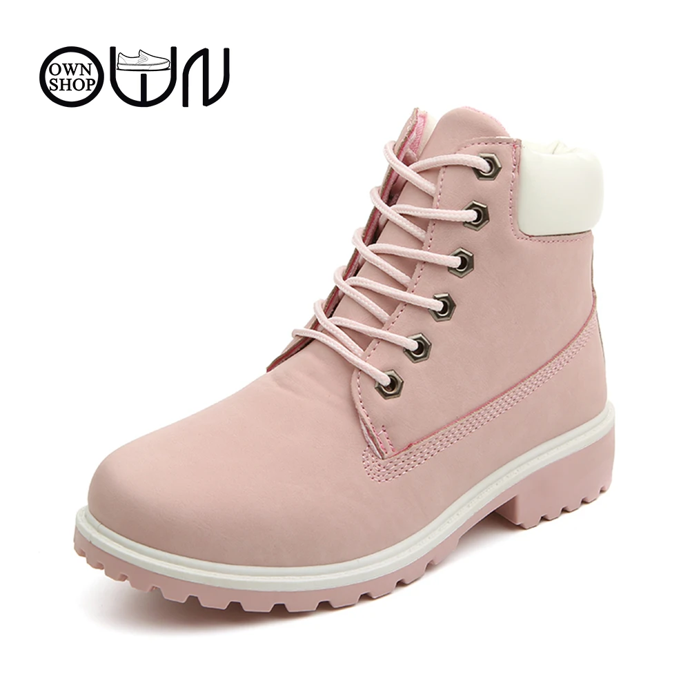 women boots brown worker womens shoes ankle leather boots women winter boots worker ankle 2016 snow