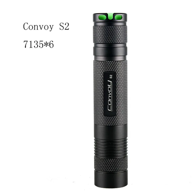 

Convoy S2 7135 x 6 2Groups 3/5 Modes EDC LED Flahslight torch,lanterna bike or bicycle By 1 x18650 Battery
