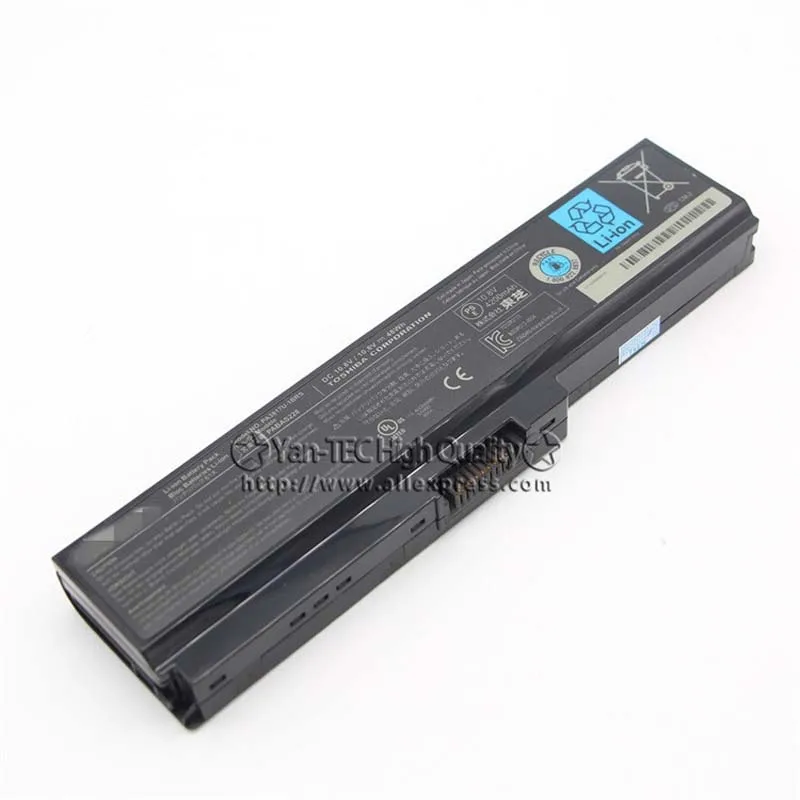 Оригинальный Батарея для Toshiba Pabas228 L600 L730 L650 L645 L655 L700 L735 L750 Pa3817u Pa3818u 1brs Pa3634u 6 Cell