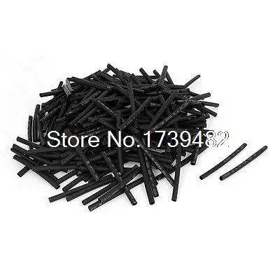 

200pcs Black 3mm Dia 2:1 Polyolefin Heat Shrink Tubing Shrinkable Tube 60mm