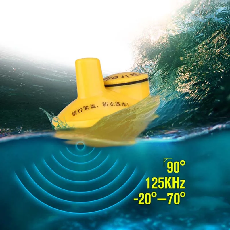 القادمون الجدد دائم FFW1108-1 اللاسلكية الأخضر LED صياد السمك سونار Fishfinder 40 m مدى عمق المحيط بحيرة البحر معدات الصيد