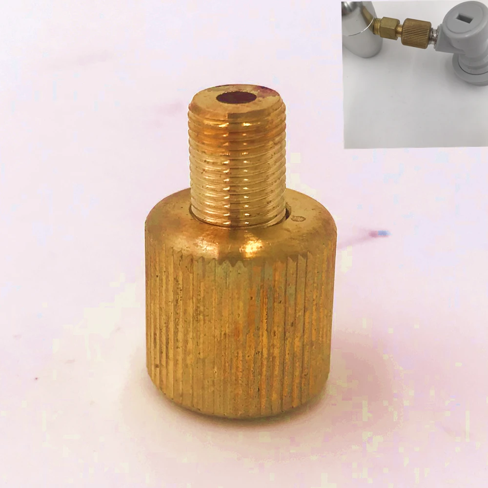 

1/8 MFL thread turn 1/4 MFL thread Crossover.Use for Co2 Keg Charger Injector and Co2 Keg Charger kit