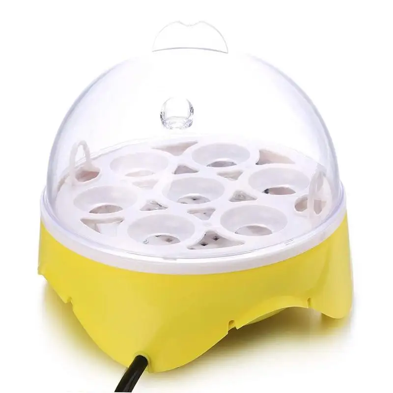 Mini 7 Egg Incubator Poultry Incubator Brooder Digital Temperature Hatchery Egg Incubator Hatcher Chicken Duck Bird Pigeon