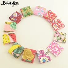 Booksew хлопок поплин Ткань розовый и красный желе рулонов полосы 12 шт./лот 5 см x 50 см Вышивание ткани стеганой отделкой ремесло куклы лоскутное