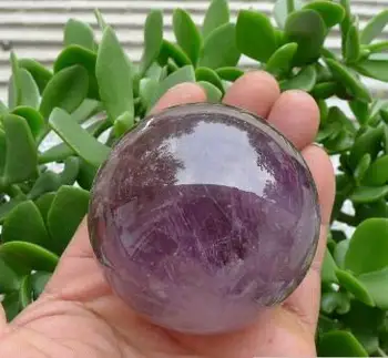 

60mm RARE Natural Amethyst Quartz Crystal sphere ball Healing