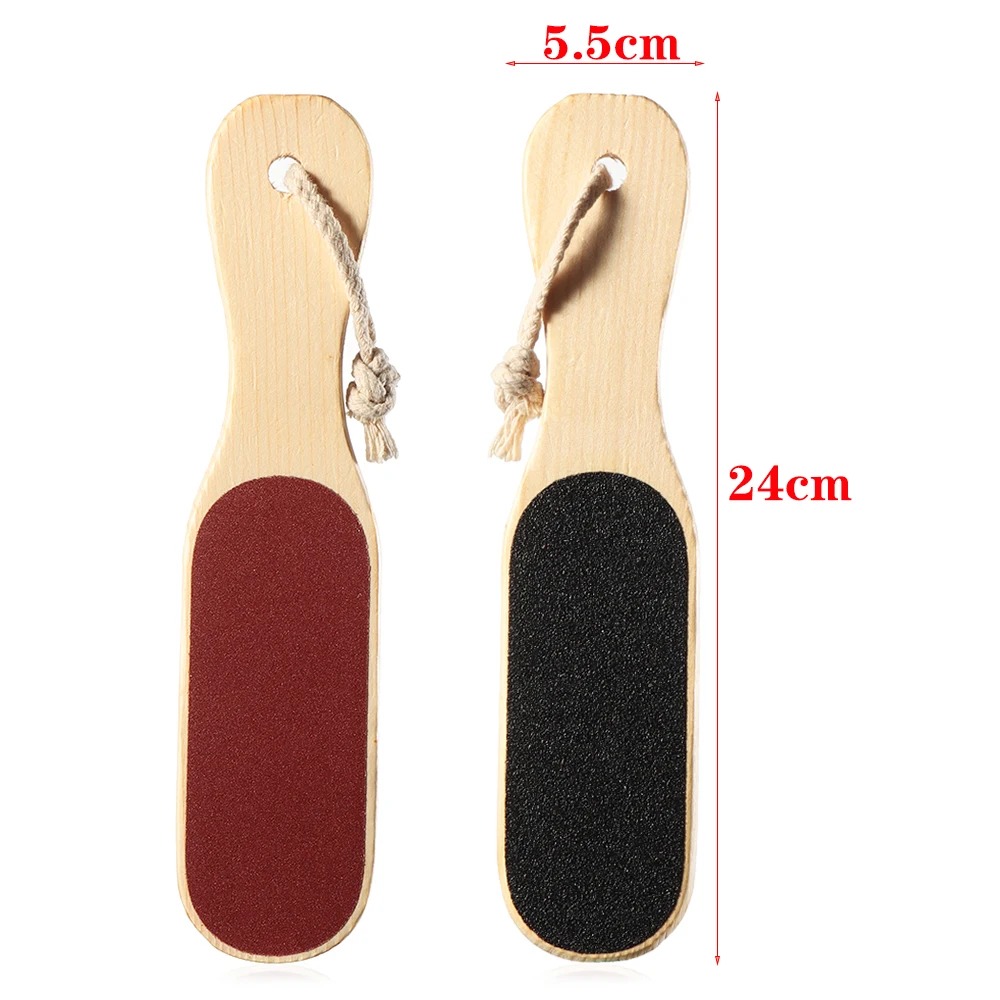 1PCs Double Side Foot Rasp Callus Dead Skin Remover Wooden Foot Files