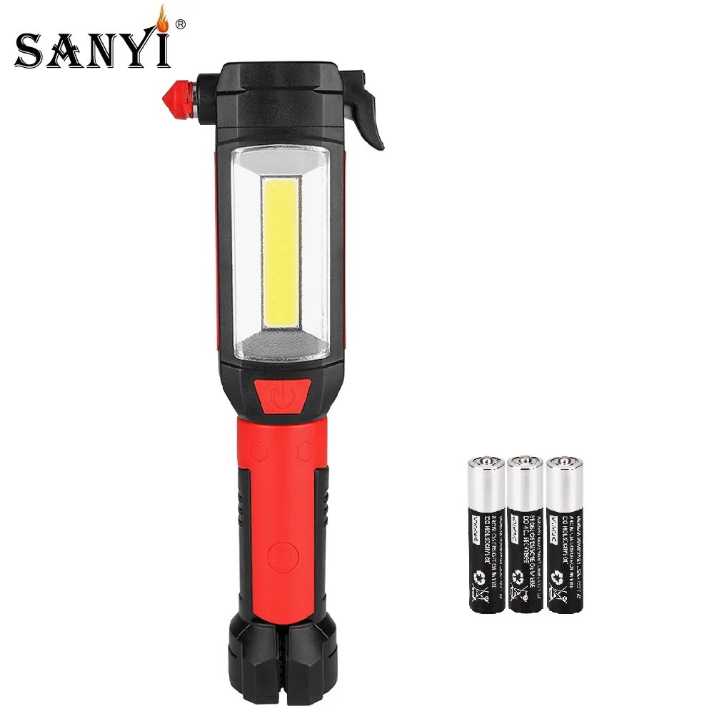Rechargeable LED Inspection Light Lamp Work Flashlight Car Emergency Escape Tool