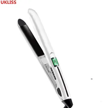 Утюг с антистатической технологией ЦИФРОВЫЕ элементы управления керамический Турмалин выпрямитель для волос Утюг Инструменты для укладки волос лечение