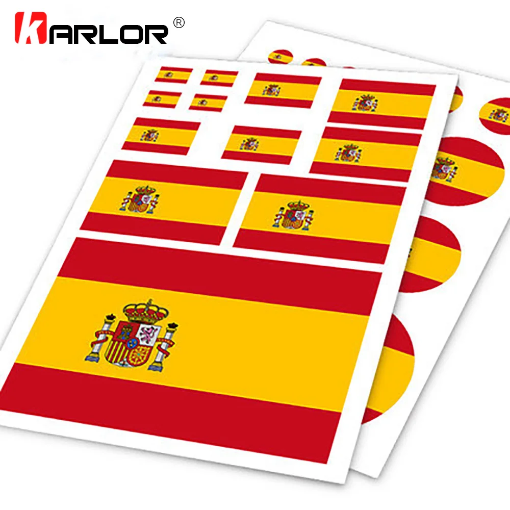 Испанский флаг Espanol испанская ESP Ho Автомобильная наклейка для мотоцикла Набор
