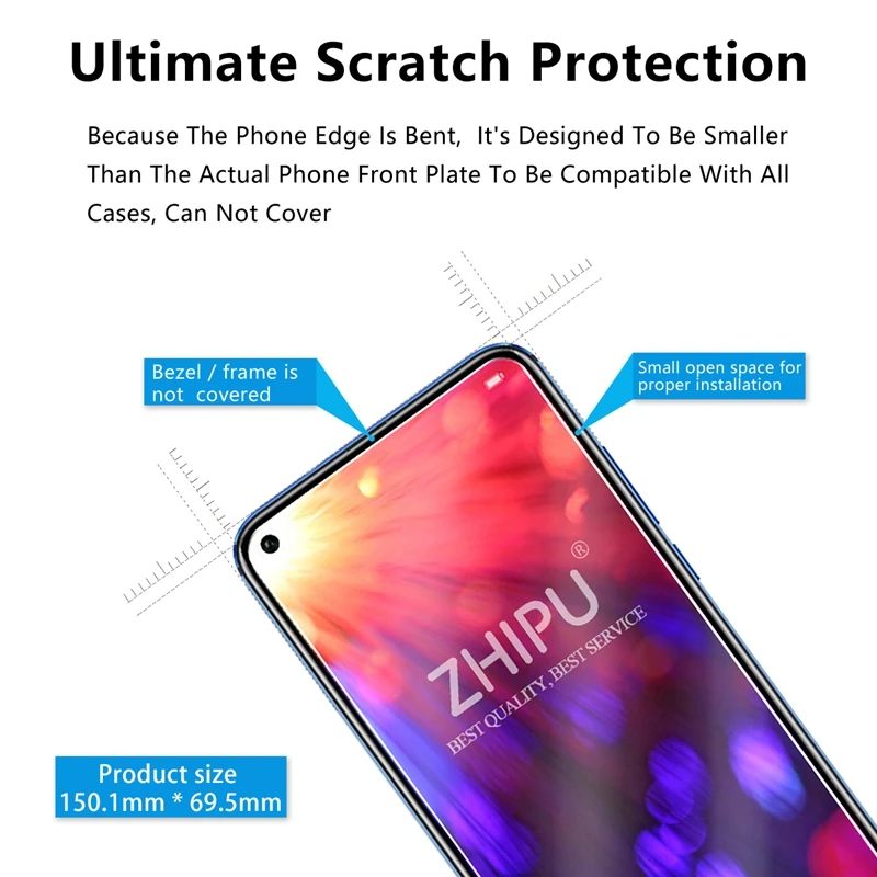 Закаленное стекло для Huawei Honor View 20 V20 20Pro защита экрана закаленное на 20i 20s Lite