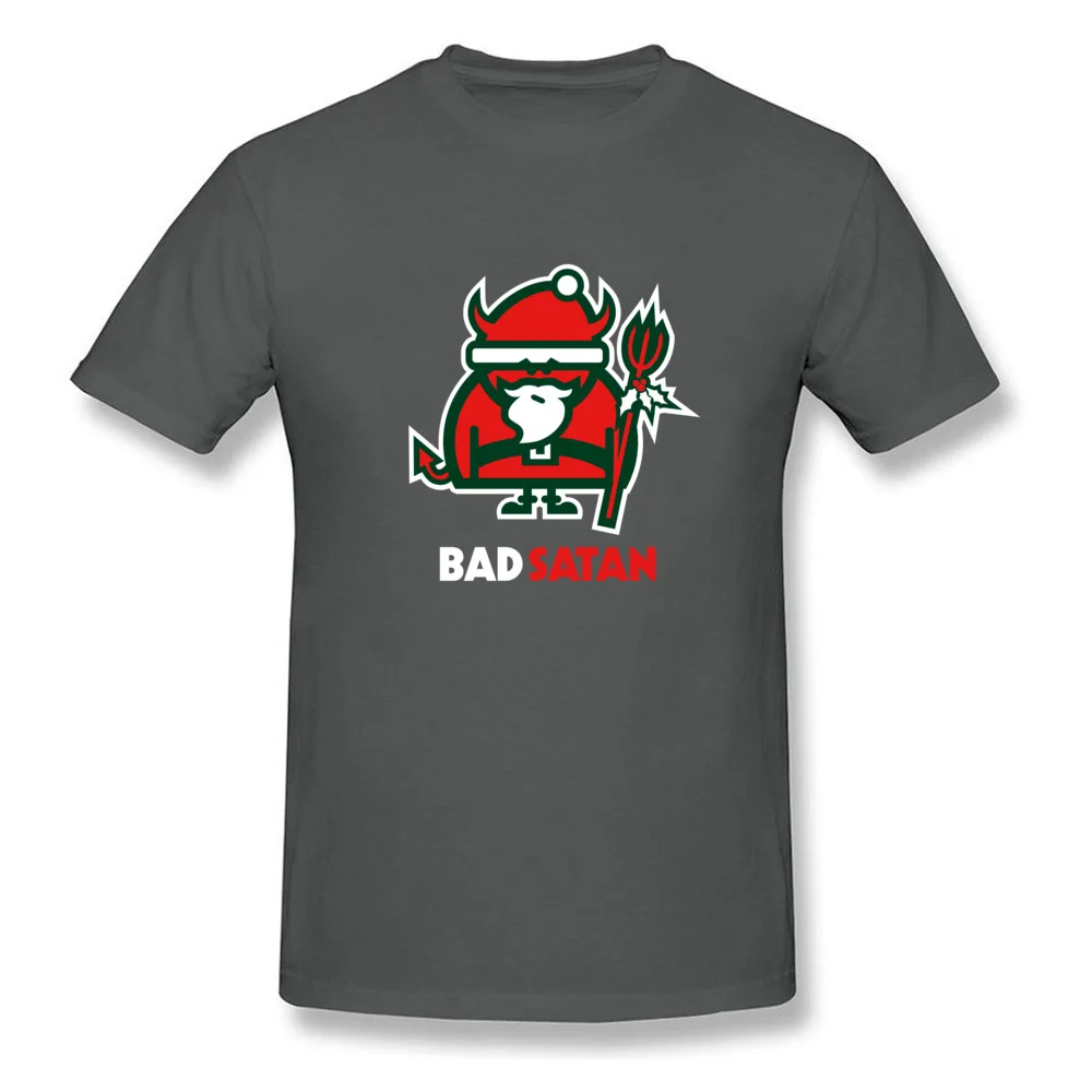 BAD SATAN T-Shirt Short Sleeve Geek Hot Sale Men's Summer Tops & Tees Geek T Shirt Crewneck Cotton Fabric Wholesale BAD SATAN carbon