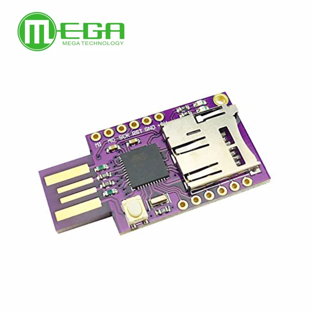 TF MicroSD Micro SD Card Slot Badusb USB Virtual Keyboard ATMEGA32U4