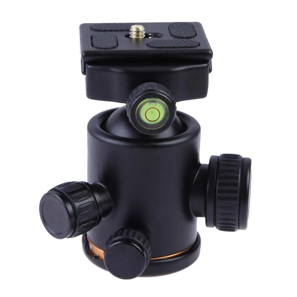 

VD-02 Aluminum Alloy 90 Degree Adjustable Camera Tripod Ball Head with Quick Release Plate Photo Studio Photography Accessories