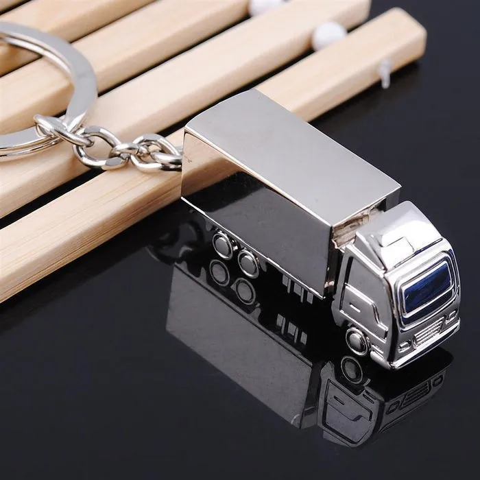 Металлический брелок для ключей «грузовик» для мужчин модный серебряный униальный автомобильный брелок мужской брелок сумка Автомобильные украшения подарок