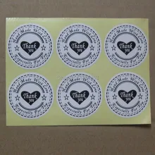 Клейкая наклейка s 1000 шт./лот круглая 30 мм наклейка,(спасибо, ручная работа с любовью специально для вас) этикетка, белый материал