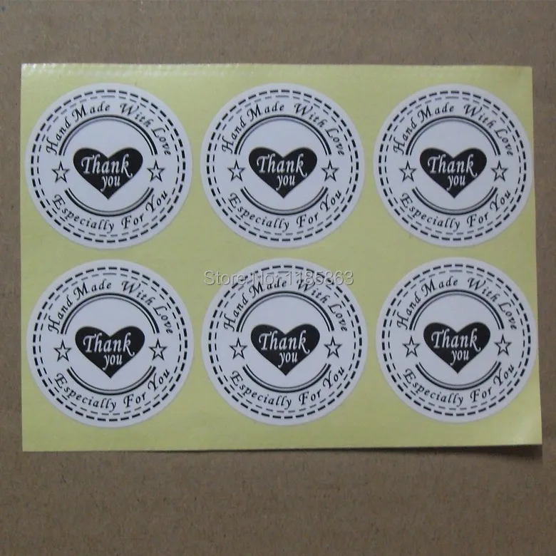 Merry Christmas Stickers Round 30mm Self-Adhesive Printed