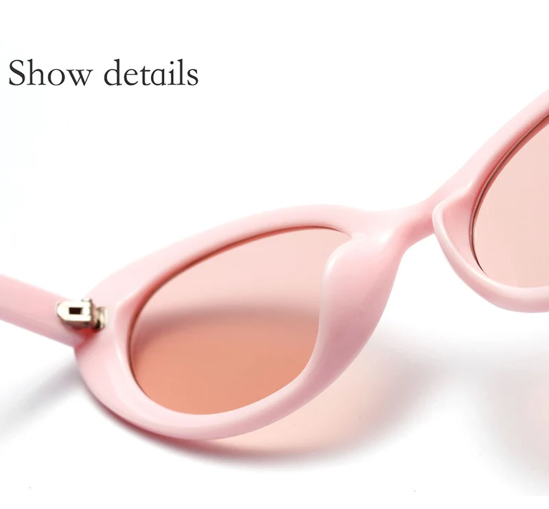 SHAUNA, модные женские солнцезащитные очки кошачий глаз с зернистой оправой, популярные женские прозрачные красные овальные линзы UV400