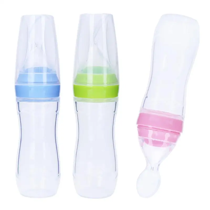 Infant Baby 120ml Elastic Silicone Food Supplement Toddler ...
