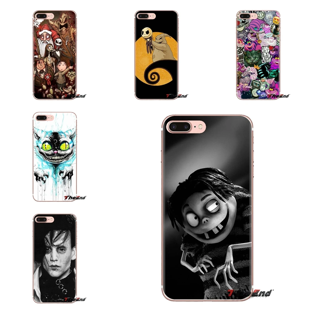 For Xiaomi Mi3 Samsung A10 A30 A40 A50 A60 A70 Galaxy S2 Note 2 Grand Core Prime Transparent Soft Shell Covers Tim Burton |