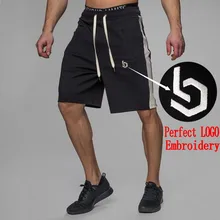Мужские повседневные Модные хлопковые шорты мужские летние новые бегущие Укороченные спортивные штаны мужские тренажеры фитнес шорты на шнурке