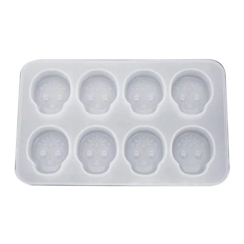 

Crafts Crystal Epoxy Mould Skull Shape DIY High Mirror Handmade Pendant Silicone Moulds Resin Mold Decoration