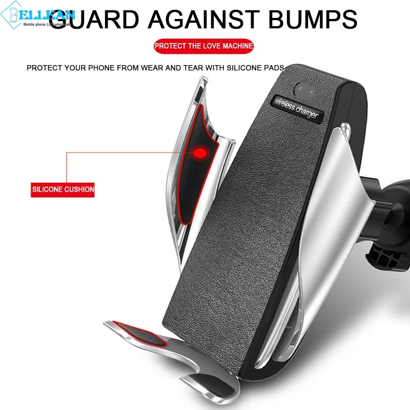 Catteny Automatic Clamping Wireless Car Charger Mount For iphone Air Vent Phone Holder 360 Degree Rotation Charging Bracket