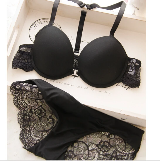 Sexy Elegant Bra And Panty Set Women Bras Underwear Lady Victoria Push 