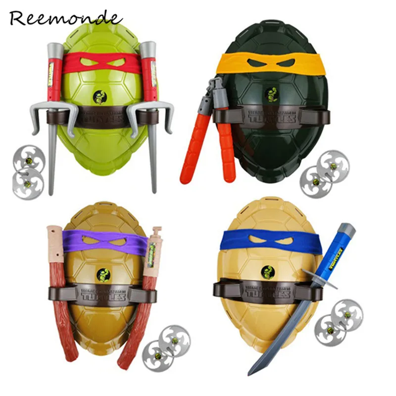 

Anime Weapons Suit Cosplay Toys Donatello Raphael Leonardo Boys Toys Shell Prop Weapon Set For Kids Christmas Gif Girls Toys