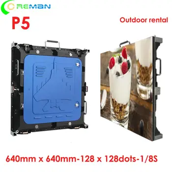

640*640mm 1/8 Scan P5 P6 outdoor led sign board freezing Ice and snow use indoor/outdoor giant led screen