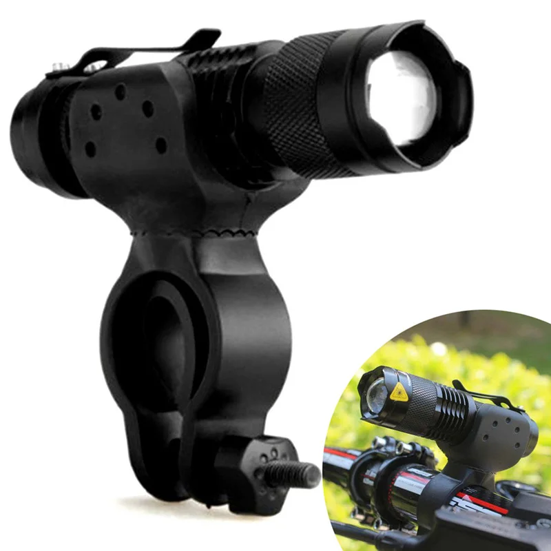 1200lm Q5 LED Cycling Bike Bicycle Head Front Flashlight 360 Adjustable Bike Flashlight Mount Holder Support US#V