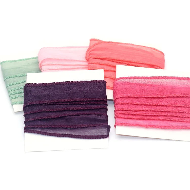 2025 10 Colors Sari Silk Ribbon Wrap Yoga Fashion Women Bracelet bracelet jewelry