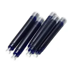 5 шт./упак. JINHAO одноразовые перьевая ручка стандартный картридж заправка чернил черный синий письменная работа в офисе ручки запасные части