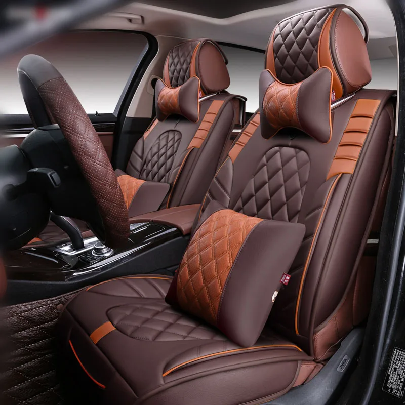 Новый 3D спортивный автомобиль сиденья общего Подушки Старший кожаный колодки