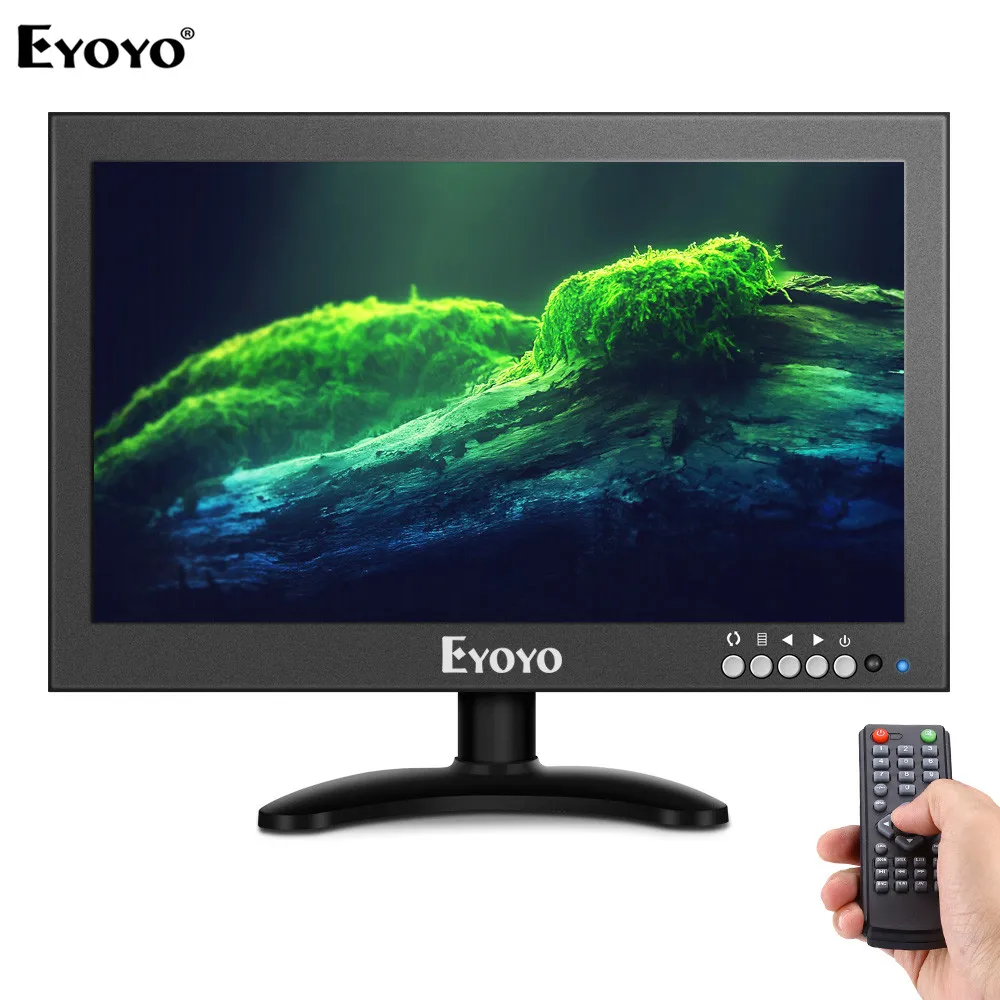 

Eyoyo EM12X 12" inch HDMI 1366x768 IPS Monitor Metal Housing LED Screen Remote Control with HDMI/VGA/AV/BNC Input for PC CCTV