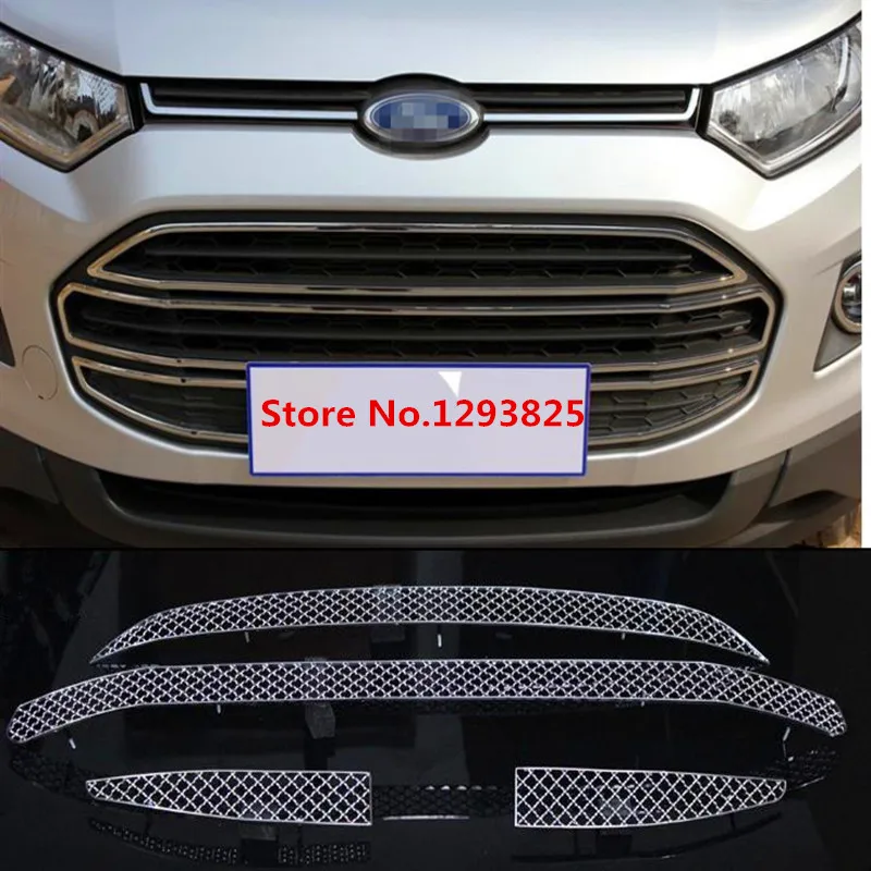 Stainless Steel Car Racing Grills For Ford EcoSport 2013 2014 Car