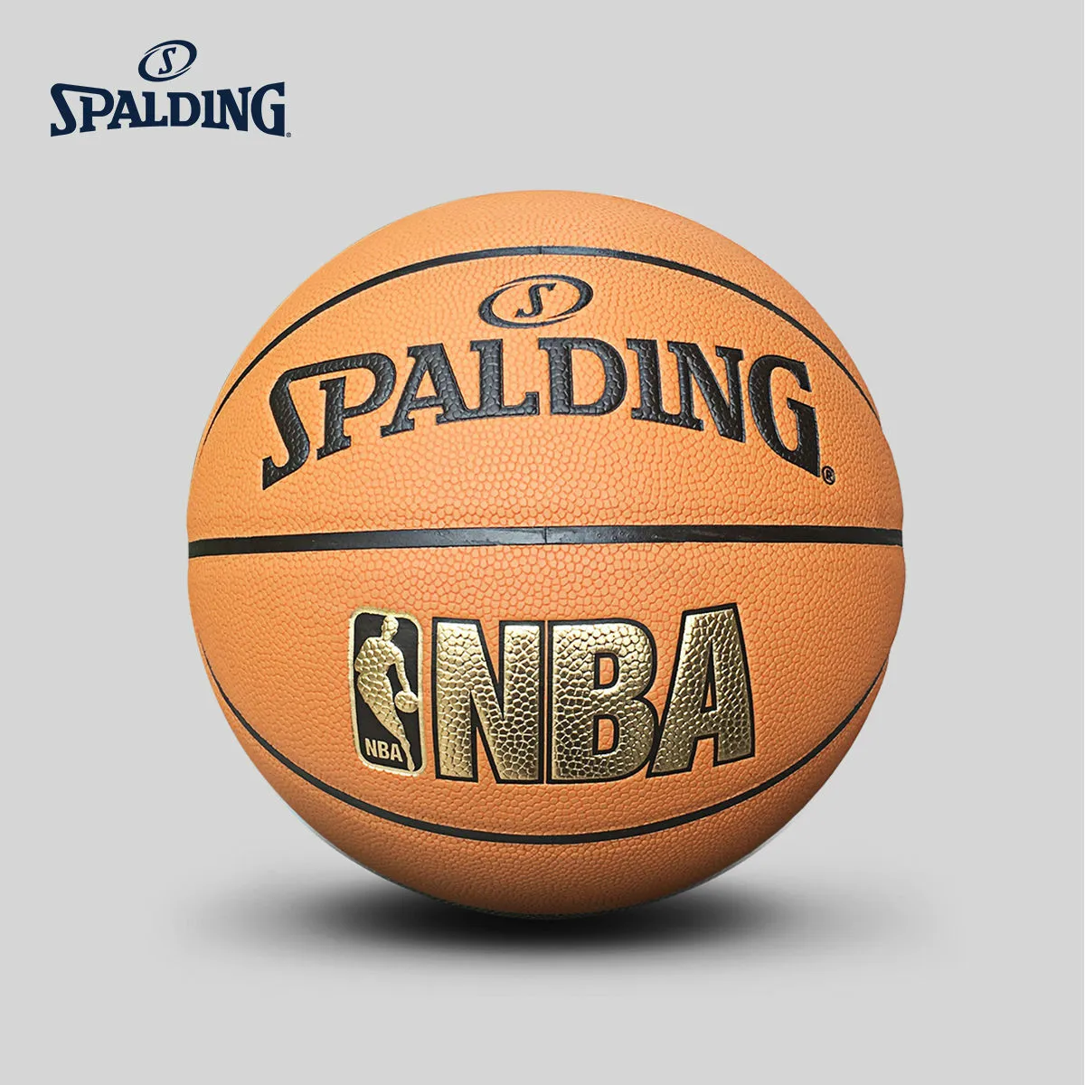 

Original SPALDING Golden NBA Masters 7# PU Men's Basketball 74-623Y